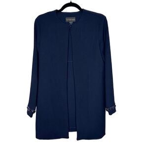 Scott McClintock Skirt Set Jacket 3 Piece Set Women's Navy Blue Size 6